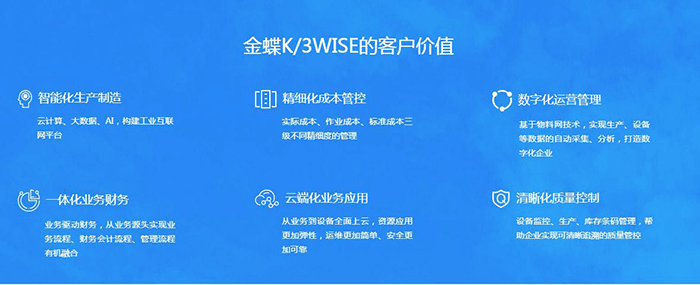 金蝶K3 WISE软件客户价值